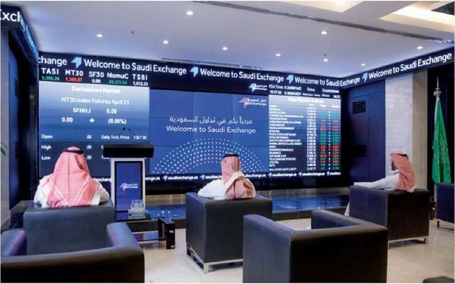 مؤشر”تاسي” يرتفع 2.5% خلال أسبوع.. ورأس المال السوقي يربح 213 مليار ريال